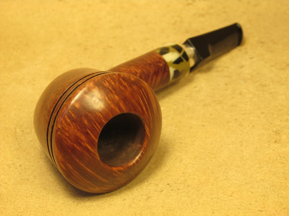 Rasted handcut pipes Smooth Pipe with Silver Stem (5)