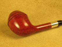 Rasted handcut Pipes RH1070 Elegant Red Pipe with Silver (7)